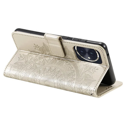 For Honor 100 5G Case Leather Wallet Stand Cover with Pattern Printing
