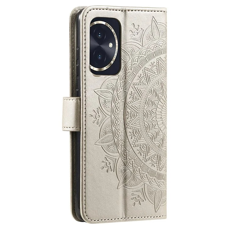For Honor 100 5G Case Leather Wallet Stand Cover with Pattern Printing