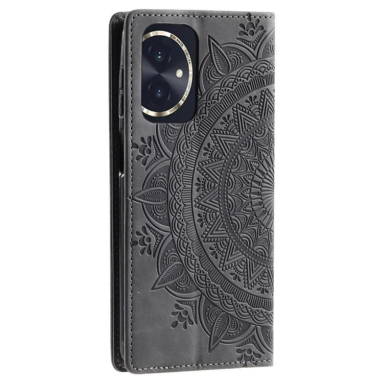For Honor 100 5G Case Leather Wallet Stand Cover, Magnetic Closure Pattern Print