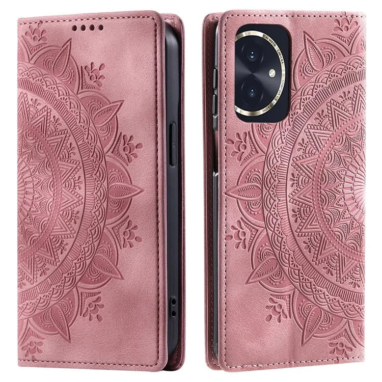 For Honor 100 5G Case Leather Wallet Stand Cover, Magnetic Closure Pattern Print