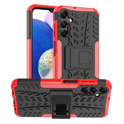For Samsung Galaxy A15 4G / A15 5G Cell Phone Case Tyre Pattern Design Kickstand Anti-drop Cover