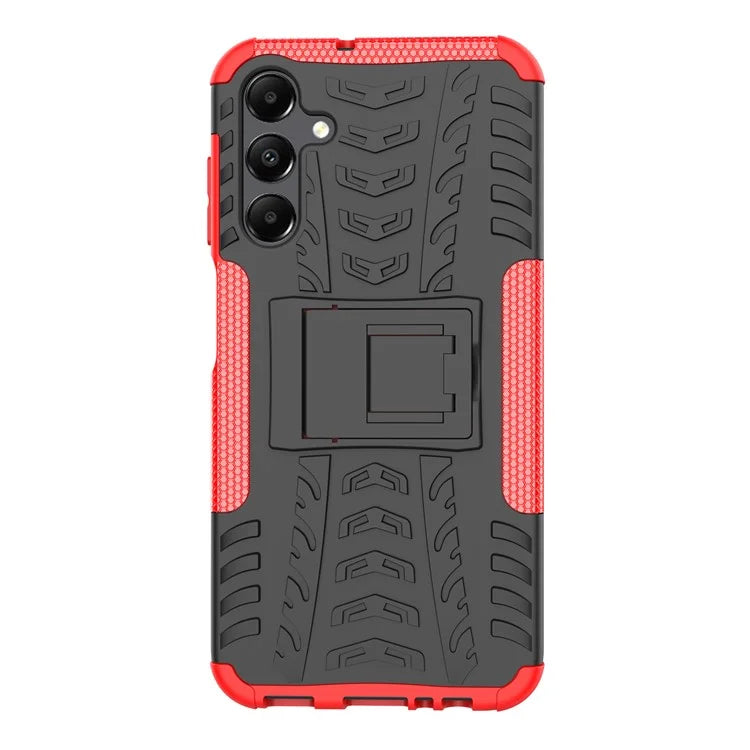 For Samsung Galaxy A15 4G / A15 5G Cell Phone Case Tyre Pattern Design Kickstand Anti-drop Cover