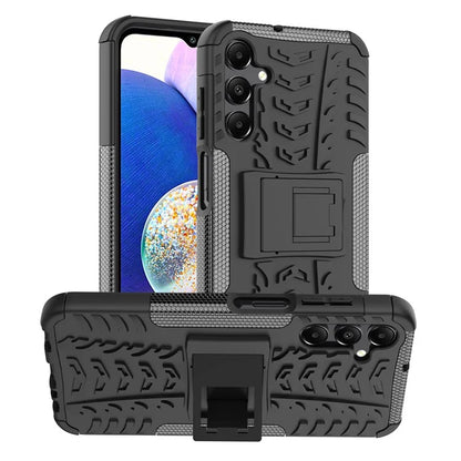 For Samsung Galaxy A15 4G / A15 5G Cell Phone Case Tyre Pattern Design Kickstand Anti-drop Cover