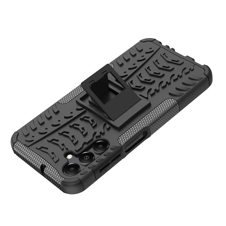 For Samsung Galaxy A15 4G / A15 5G Cell Phone Case Tyre Pattern Design Kickstand Anti-drop Cover