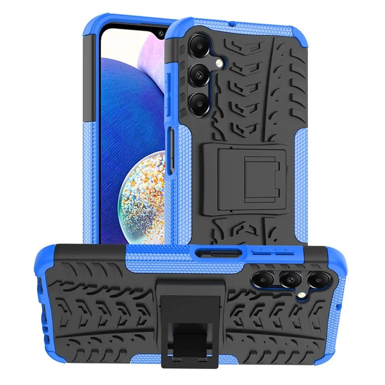 For Samsung Galaxy A15 4G / A15 5G Cell Phone Case Tyre Pattern Design Kickstand Anti-drop Cover