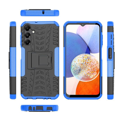 For Samsung Galaxy A15 4G / A15 5G Cell Phone Case Tyre Pattern Design Kickstand Anti-drop Cover