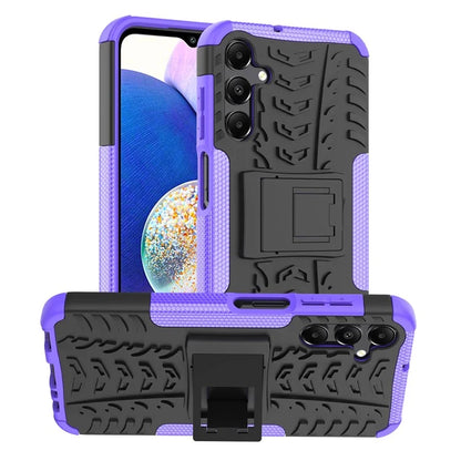 For Samsung Galaxy A15 4G / A15 5G Cell Phone Case Tyre Pattern Design Kickstand Anti-drop Cover