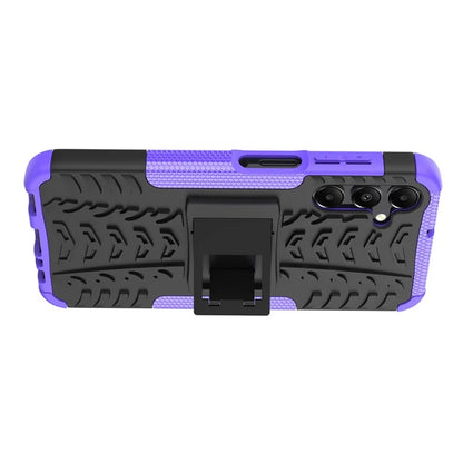 For Samsung Galaxy A15 4G / A15 5G Cell Phone Case Tyre Pattern Design Kickstand Anti-drop Cover