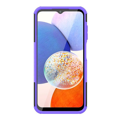 For Samsung Galaxy A15 4G / A15 5G Cell Phone Case Tyre Pattern Design Kickstand Anti-drop Cover