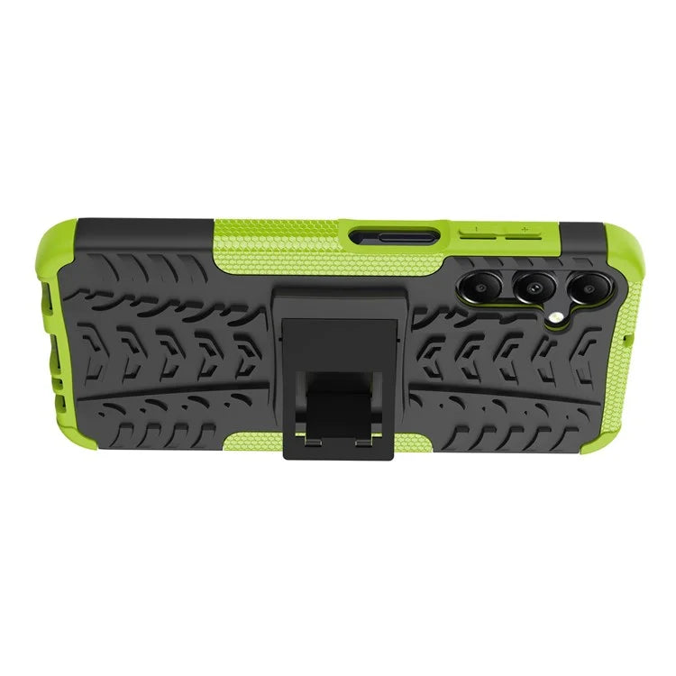 For Samsung Galaxy A15 4G / A15 5G Cell Phone Case Tyre Pattern Design Kickstand Anti-drop Cover