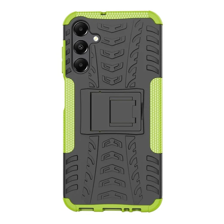 For Samsung Galaxy A15 4G / A15 5G Cell Phone Case Tyre Pattern Design Kickstand Anti-drop Cover