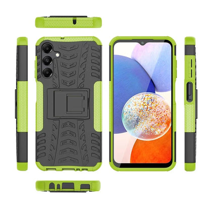 For Samsung Galaxy A15 4G / A15 5G Cell Phone Case Tyre Pattern Design Kickstand Anti-drop Cover