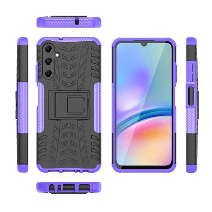 For Samsung Galaxy A05s 4G Cell Phone Case PC+TPU Shockproof Back Cover with Kickstand