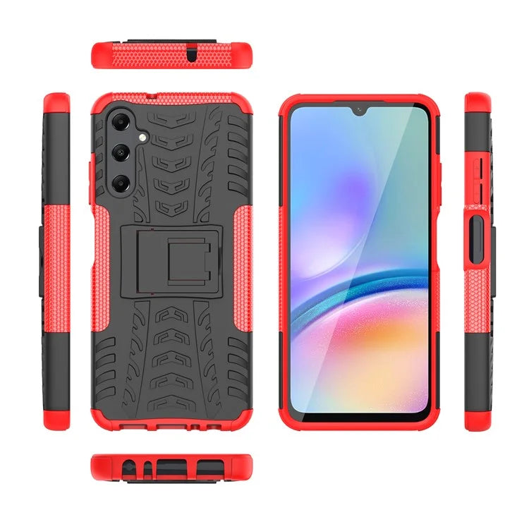 For Samsung Galaxy A05s 4G Cell Phone Case PC+TPU Shockproof Back Cover with Kickstand