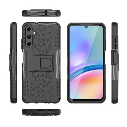 For Samsung Galaxy A05s 4G Cell Phone Case PC+TPU Shockproof Back Cover with Kickstand