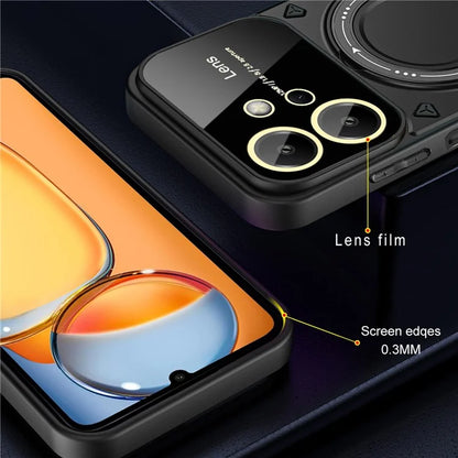 For Xiaomi Redmi Note 12 4G Magnetic Case Rotating Kickstand PC+TPU Phone Back Cover