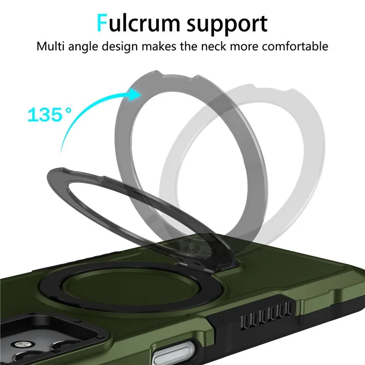 For Samsung Galaxy A13 5G / A13 4G Case Slim-Fit TPU+PC 2-in-1 Ring Kickstand Phone Back Shell