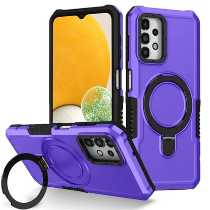 For Samsung Galaxy A13 5G / A13 4G Case Slim-Fit TPU+PC 2-in-1 Ring Kickstand Phone Back Shell