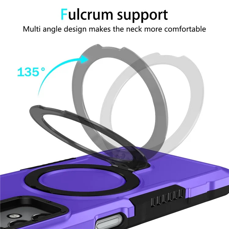 For Samsung Galaxy A13 5G / A13 4G Case Slim-Fit TPU+PC 2-in-1 Ring Kickstand Phone Back Shell