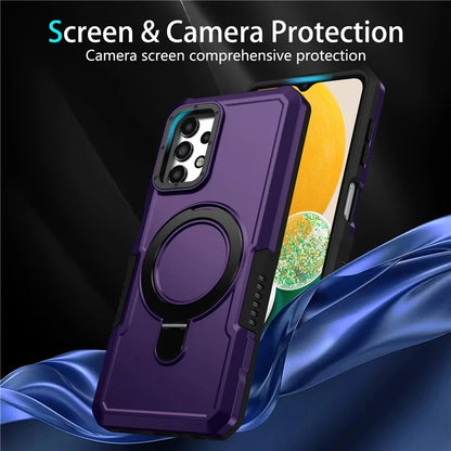 For Samsung Galaxy A13 5G / A13 4G Case Slim-Fit TPU+PC 2-in-1 Ring Kickstand Phone Back Shell
