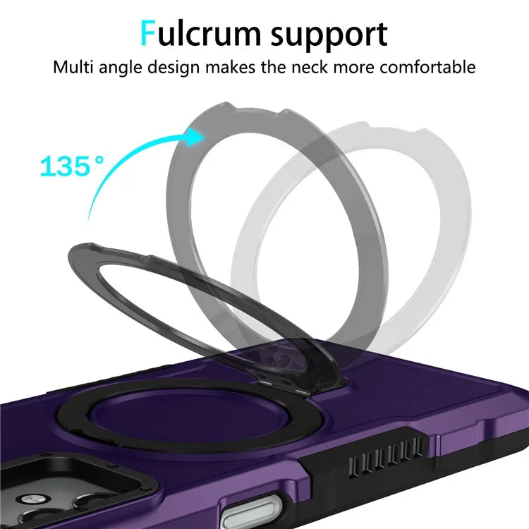 For Samsung Galaxy A13 5G / A13 4G Case Slim-Fit TPU+PC 2-in-1 Ring Kickstand Phone Back Shell