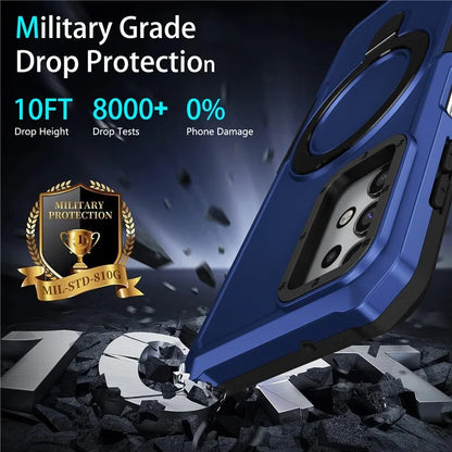 For Samsung Galaxy A13 5G / A13 4G Case Slim-Fit TPU+PC 2-in-1 Ring Kickstand Phone Back Shell