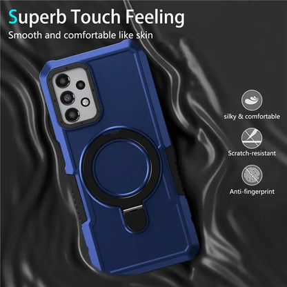 For Samsung Galaxy A13 5G / A13 4G Case Slim-Fit TPU+PC 2-in-1 Ring Kickstand Phone Back Shell