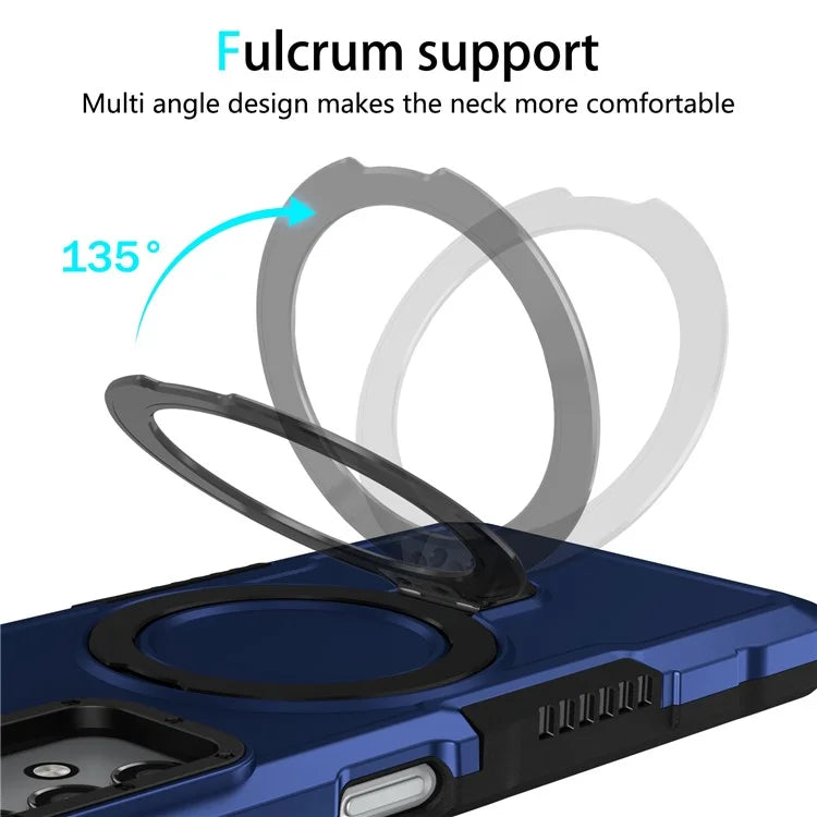 For Samsung Galaxy A13 5G / A13 4G Case Slim-Fit TPU+PC 2-in-1 Ring Kickstand Phone Back Shell