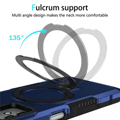 For Samsung Galaxy A13 5G / A13 4G Case Slim-Fit TPU+PC 2-in-1 Ring Kickstand Phone Back Shell