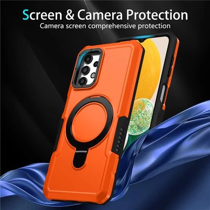 For Samsung Galaxy A13 5G / A13 4G Case Slim-Fit TPU+PC 2-in-1 Ring Kickstand Phone Back Shell