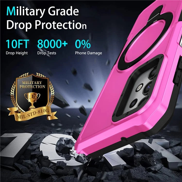 For Samsung Galaxy A13 5G / A13 4G Case Slim-Fit TPU+PC 2-in-1 Ring Kickstand Phone Back Shell