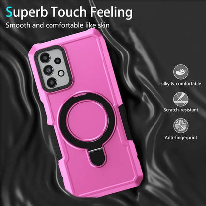For Samsung Galaxy A13 5G / A13 4G Case Slim-Fit TPU+PC 2-in-1 Ring Kickstand Phone Back Shell