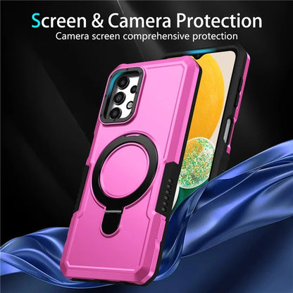 For Samsung Galaxy A13 5G / A13 4G Case Slim-Fit TPU+PC 2-in-1 Ring Kickstand Phone Back Shell