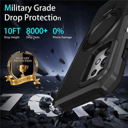 For Samsung Galaxy A13 5G / A13 4G Case Slim-Fit TPU+PC 2-in-1 Ring Kickstand Phone Back Shell