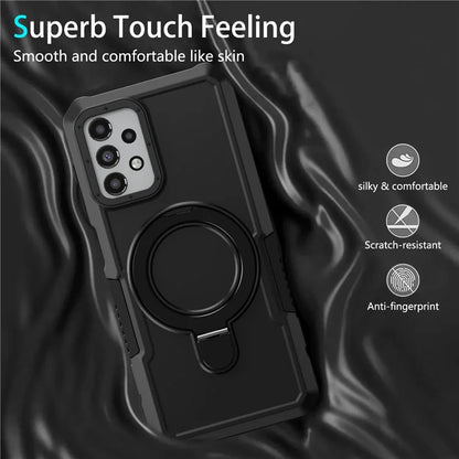 For Samsung Galaxy A13 5G / A13 4G Case Slim-Fit TPU+PC 2-in-1 Ring Kickstand Phone Back Shell