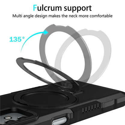 For Samsung Galaxy A13 5G / A13 4G Case Slim-Fit TPU+PC 2-in-1 Ring Kickstand Phone Back Shell