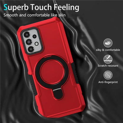 For Samsung Galaxy A13 5G / A13 4G Case Slim-Fit TPU+PC 2-in-1 Ring Kickstand Phone Back Shell