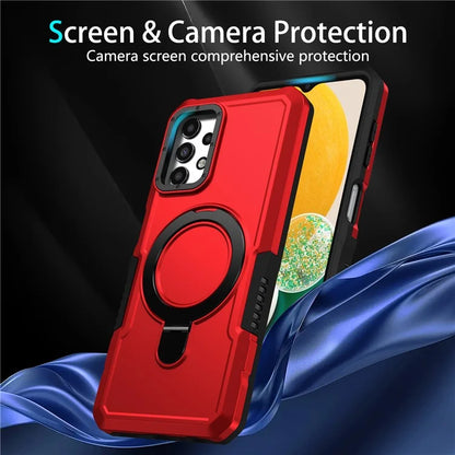 For Samsung Galaxy A13 5G / A13 4G Case Slim-Fit TPU+PC 2-in-1 Ring Kickstand Phone Back Shell