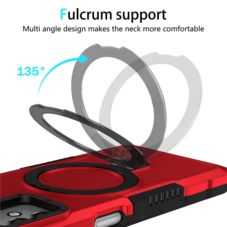 For Samsung Galaxy A13 5G / A13 4G Case Slim-Fit TPU+PC 2-in-1 Ring Kickstand Phone Back Shell