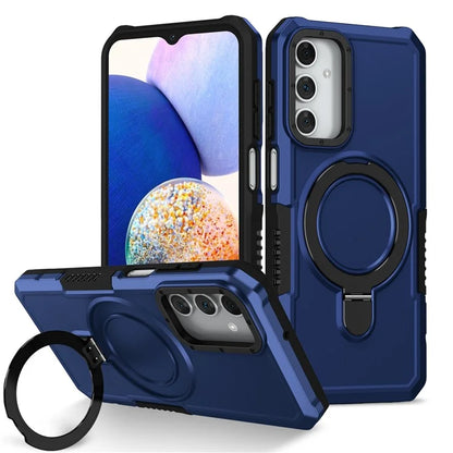 For Samsung Galaxy A15 4G / A15 5G Cell Phone Case Hybrid TPU+PC Ring Holder Kickstand Cover