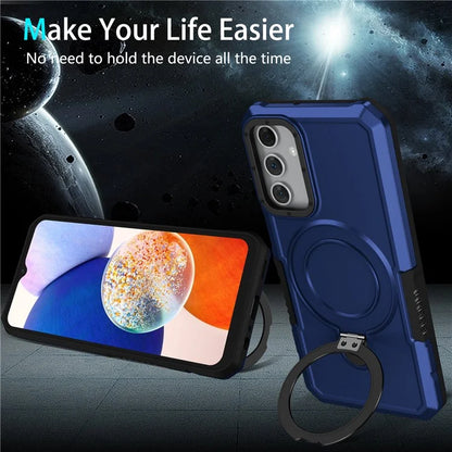 For Samsung Galaxy A15 4G / A15 5G Cell Phone Case Hybrid TPU+PC Ring Holder Kickstand Cover