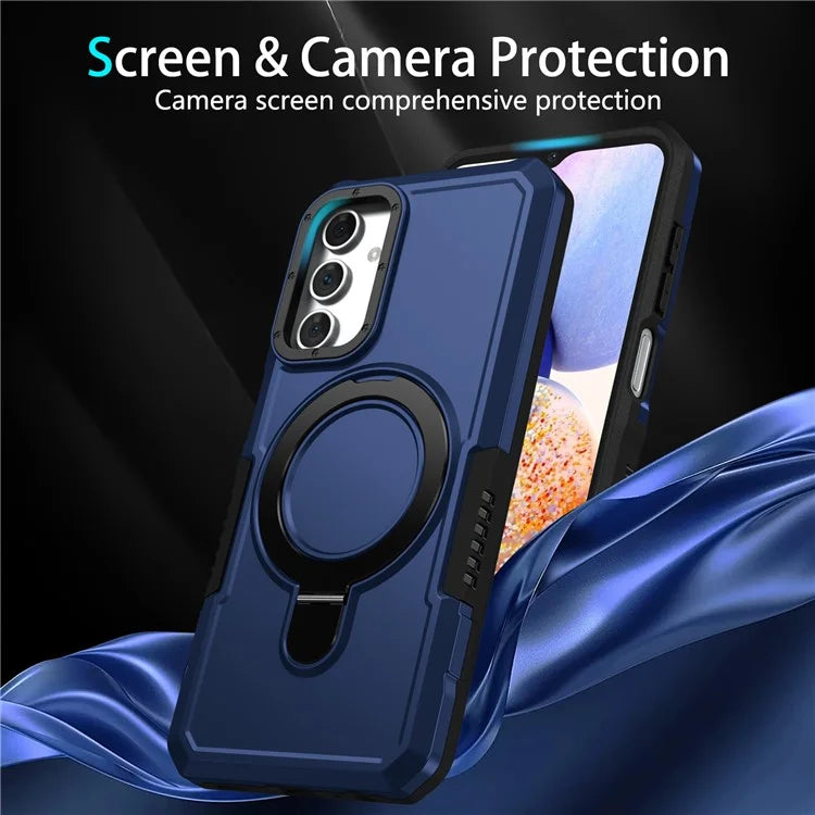 For Samsung Galaxy A15 4G / A15 5G Cell Phone Case Hybrid TPU+PC Ring Holder Kickstand Cover