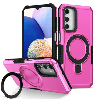 For Samsung Galaxy A15 4G / A15 5G Cell Phone Case Hybrid TPU+PC Ring Holder Kickstand Cover
