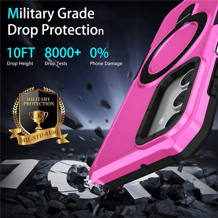 For Samsung Galaxy A15 4G / A15 5G Cell Phone Case Hybrid TPU+PC Ring Holder Kickstand Cover