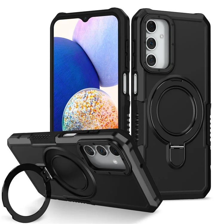 For Samsung Galaxy A15 4G / A15 5G Cell Phone Case Hybrid TPU+PC Ring Holder Kickstand Cover