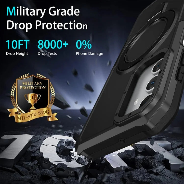 For Samsung Galaxy A15 4G / A15 5G Cell Phone Case Hybrid TPU+PC Ring Holder Kickstand Cover