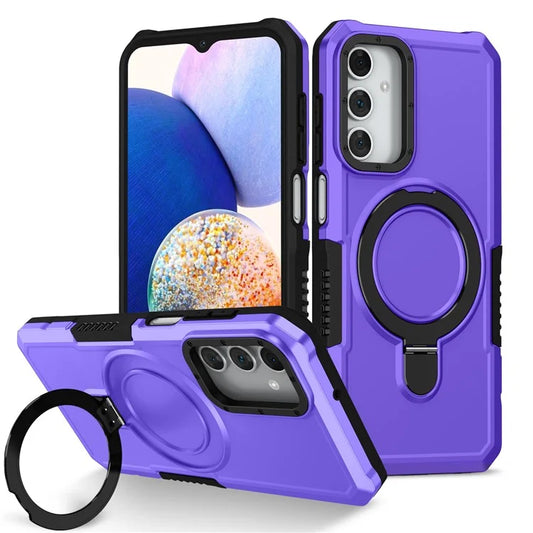 For Samsung Galaxy A15 4G / A15 5G Cell Phone Case Hybrid TPU+PC Ring Holder Kickstand Cover