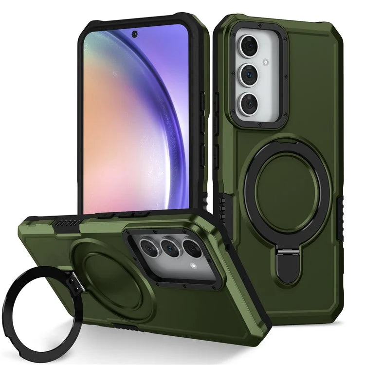 For Samsung Galaxy A54 5G Case Military Grade Drop Protection Hybrid TPU+PC Phone Coverish Green