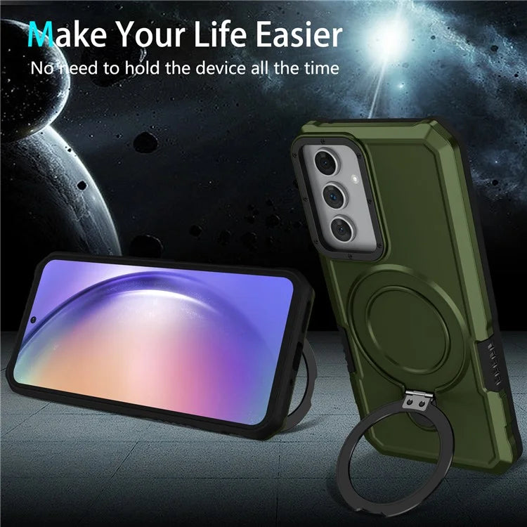 For Samsung Galaxy A54 5G Case Military Grade Drop Protection Hybrid TPU+PC Phone Coverish Green
