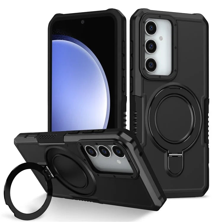 For Samsung Galaxy S23 FE Case Hybrid TPU+PC Kickstand Anti-scratch Phone Protector
